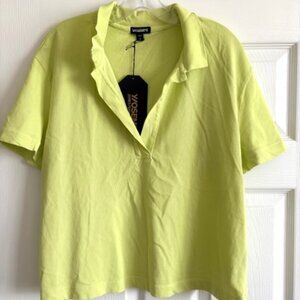 New with tags JAMES PERSE FRESCA JERSEY CROPPED POLO